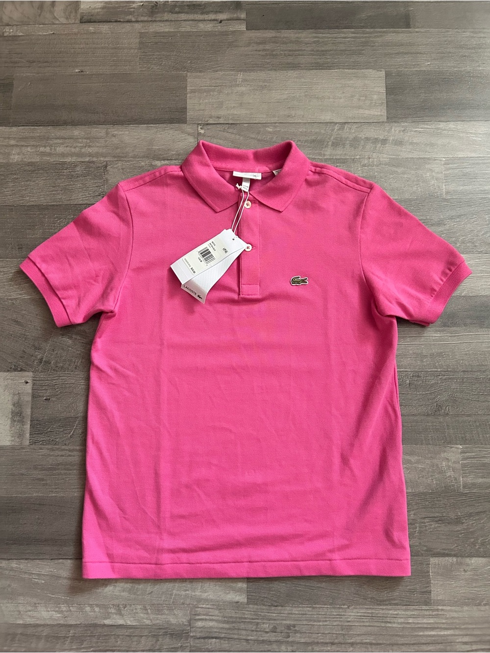Lacoste Boys Pink Classic Pique Polo Shirt